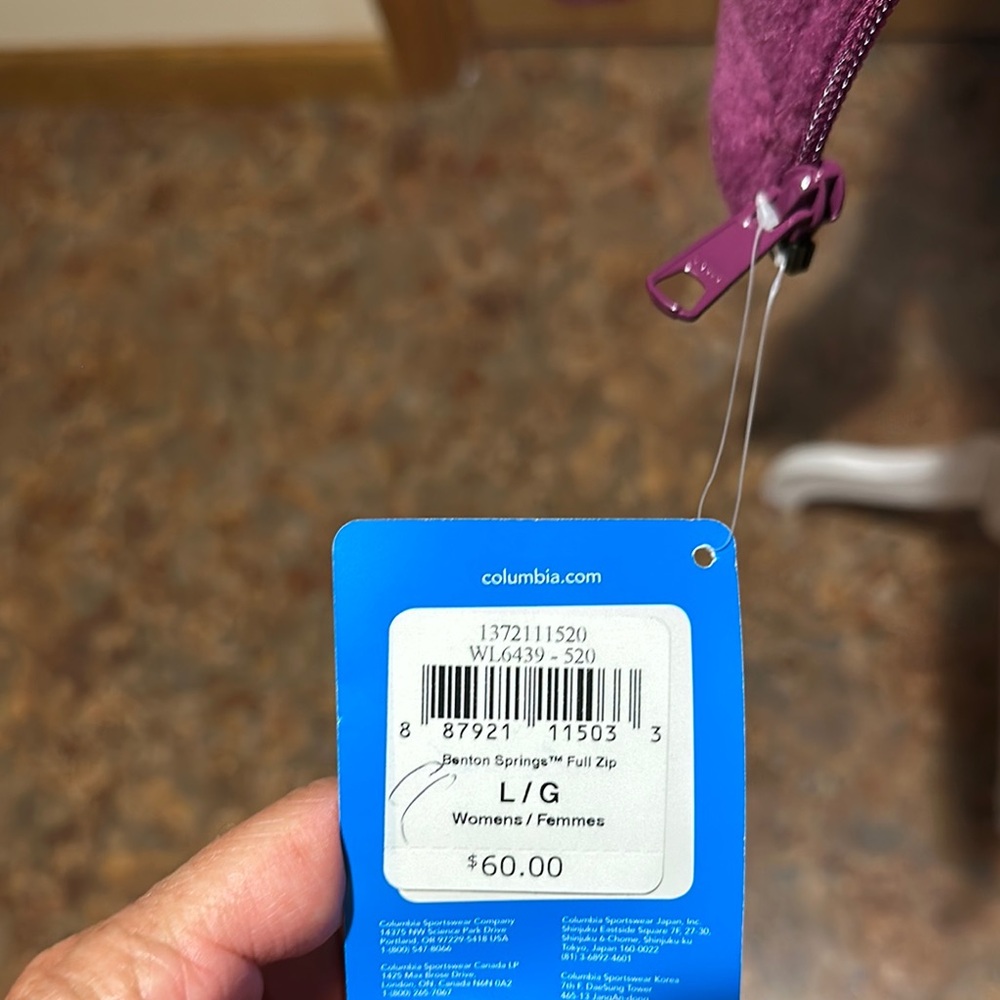 Columbia Magenta Fleece Jacket - Picture 7 of 8